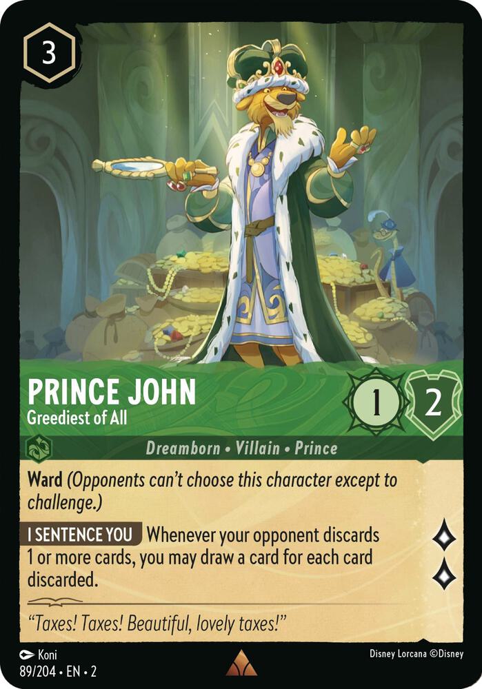 Prince John Greediest